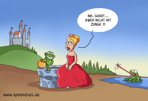 Cartoon: froschkoenig (medium) by ChristianP tagged froschkoenig