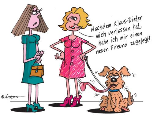 Cartoon: Der beste Freund des Menschen (medium) by rpeter tagged frauen,hund
