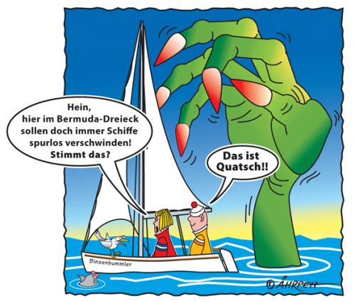 Cartoon: Im Bermudadreieck (medium) by rpeter tagged segeln,see,bermudadreieck