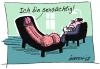 Cartoon: Auf dem Sofa (small) by rpeter tagged sex,couch,sofa,psychater,penis