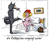 Cartoon: Böser Wolf!! (small) by rpeter tagged böser wolf rotkäppchen märchen bett liebe nackt sex