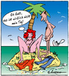 Cartoon: Ein Unglück kommt selten allein (small) by rpeter tagged insel,inselwitz,mann,frau,nackt,unglück