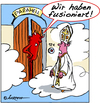 Cartoon: Überraschung (small) by rpeter tagged papst kirche hölle teufel himmel paradies fusion
