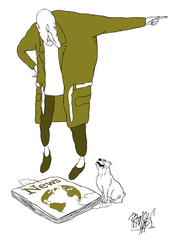 Cartoon: Bad dog! (medium) by Ramses tagged earthsummit,kiotoprotocol,environment,respect,nature,durbansummit