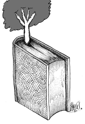 Cartoon: Tree book (medium) by Ramses tagged tree