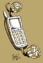 Cartoon: Phoneshower (small) by Ramses tagged phone