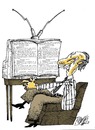 Cartoon: Telebook (small) by Ramses tagged tv