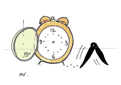 Cartoon: Time (medium) by Monica Zanet tagged watch,free,zanet,time