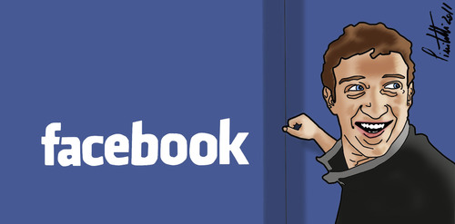 Cartoon: mark zuckerberg (medium) by ignant tagged zuckerbook,illustration,caricatura