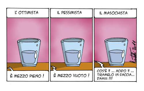 Cartoon: Punti di vista (medium) by ignant tagged humour,cartoon,comic,strip