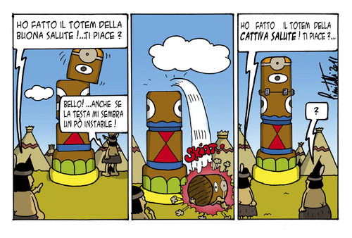 Cartoon: Totem 3 (medium) by ignant tagged humor,cartoon,strip,comic