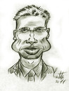 Cartoon: Brad Pitt (small) by ignant tagged caricatura cartoon