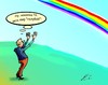 Cartoon: Wunder... (small) by medwed1 tagged gey,blau
