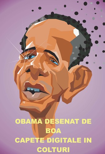 Cartoon: Barac Obama (medium) by boa tagged cartoon,boa,caricature,artboa,funny,humor,comic,romania