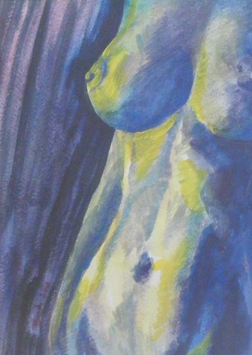 Cartoon: Nude 1 (medium) by boa tagged painting,color,oil,boa,romania,painter,landscape