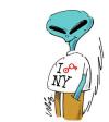 Cartoon: Alien t-shirt (small) by neilo tagged alien,et,tshirt,ny