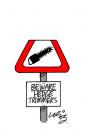 Cartoon: Hedge-trimmers road-sign (small) by neilo tagged sign,gardening