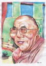 Cartoon: Dalai Lama (small) by Joen Yunus tagged carricature colored pencil dalai lama universal yin yang chi