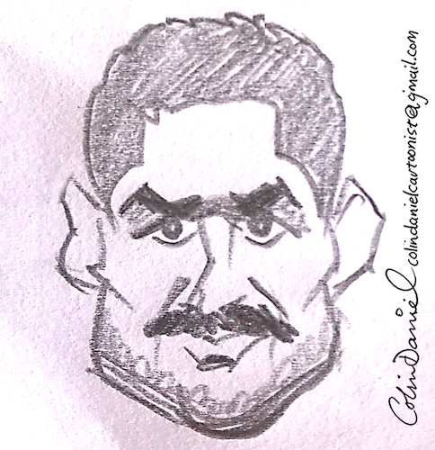 Cartoon: Ben Aldridge caricature (medium) by Colin A Daniel tagged ben,aldridge,caricature,by,colin,daniel