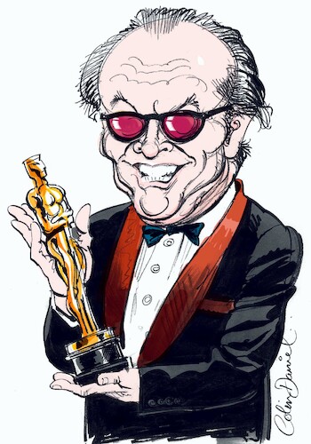 Cartoon: Jack Nicholson caricature (medium) by Colin A Daniel tagged jack,nicholson,caricature,colin,daniel