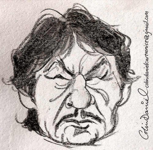 Cartoon: Robert Bronzi caricature (medium) by Colin A Daniel tagged robert,bronzi,caricature