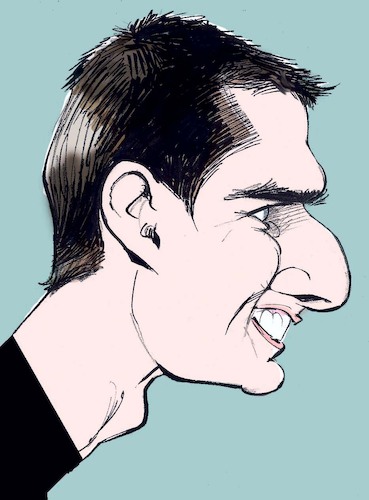 Cartoon: Tom Cruise caricature (medium) by Colin A Daniel tagged tom,cruise,caricature,colin,daniel