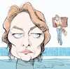 Cartoon: Charlotte Rampling caricature (small) by Colin A Daniel tagged charlotte,rampling,caricature,colin,daniel