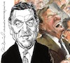 Cartoon: Gerhard Schroder caricature (small) by Colin A Daniel tagged ok