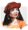 Cartoon: Janet Jackson caricature (small) by Colin A Daniel tagged janet,jackson,caricature,colin,daniel