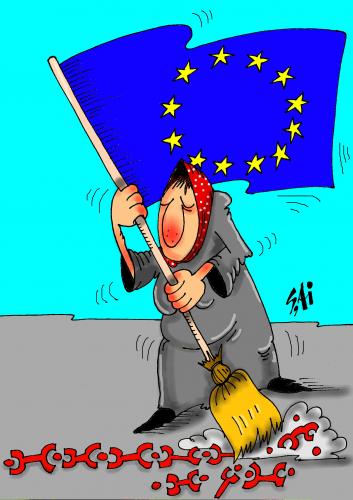 Cartoon: european (medium) by SAI tagged europa