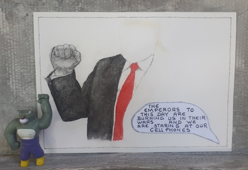 Cartoon: Emperor V (medium) by kirti ingerfurth tagged politician