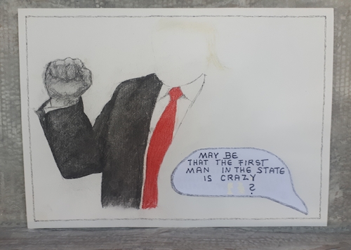 Cartoon: Emperor II (medium) by kirti ingerfurth tagged politician