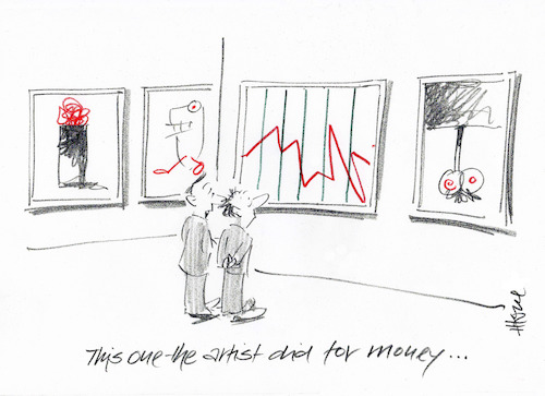 Cartoon: Artistic Statistic (medium) by helmutk tagged business