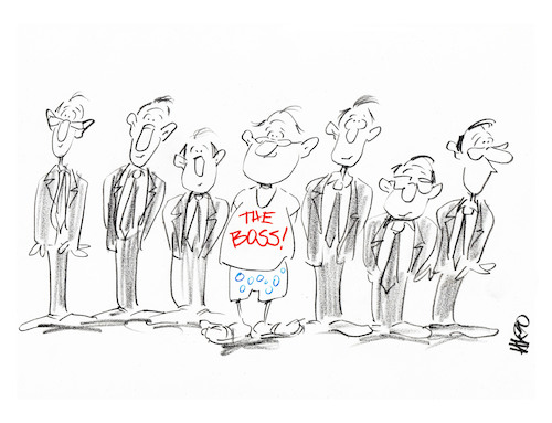 Cartoon: Boss (medium) by helmutk tagged business