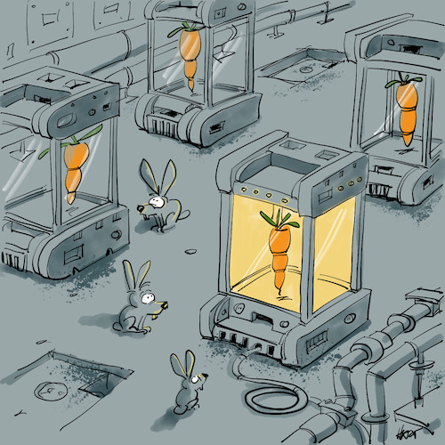 Cartoon: Carrot Incubator (medium) by helmutk tagged vegetables