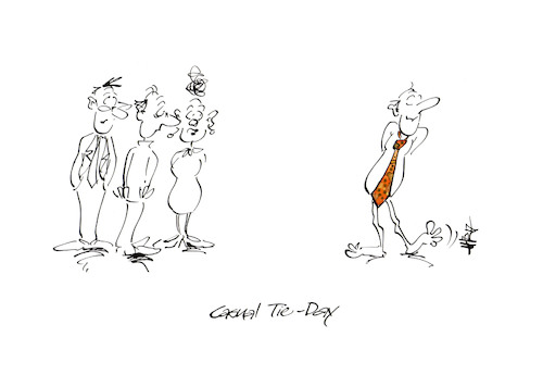Cartoon: Casual Tie-Day (medium) by helmutk tagged business