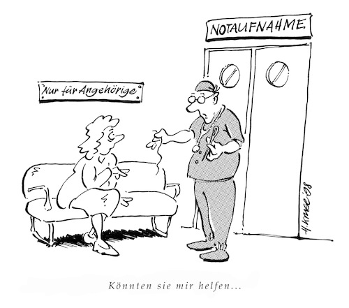 Cartoon: Emergency (medium) by helmutk tagged social