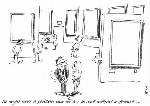 Cartoon: Empty Frames (medium) by helmutk tagged art