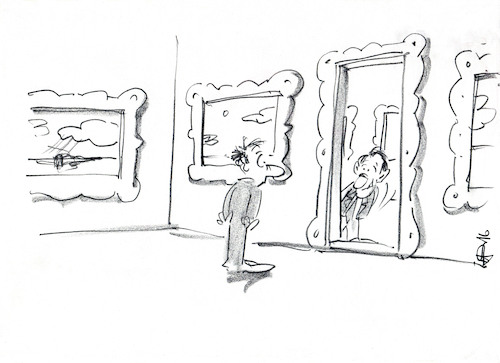 Cartoon: Framed (medium) by helmutk tagged culture