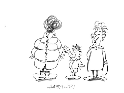 Cartoon: Harald (medium) by helmutk tagged fashion
