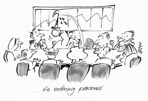 Cartoon: Nothing personal (medium) by helmutk tagged business