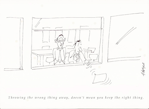 Cartoon: The wrong Right (medium) by helmutk tagged business
