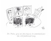 Cartoon: Communication (small) by helmutk tagged business
