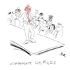 Cartoon: Corporate Defilee (small) by helmutk tagged business