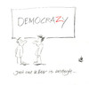 Cartoon: One Letter (small) by helmutk tagged politics
