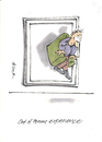 Cartoon: Out of Frame (small) by helmutk tagged art