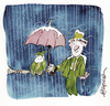 Cartoon: Peace And Protection (small) by helmutk tagged rain