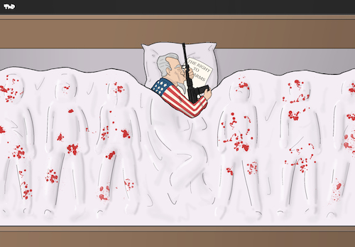 Cartoon: An American Love Affair (medium) by Tjeerd Royaards tagged usa,guns,nra,second,amendment,weapons,constitution,uncle,sam,usa,guns,nra,second,amendment,weapons,constitution,uncle,sam