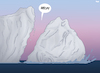Cartoon: Cry for Help (small) by Tjeerd Royaards tagged climate,change,ice,antarctica,iceberg,collapse,help