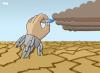 Cartoon: Drought (small) by Tjeerd Royaards tagged drought,water,climate,environment,change,fresh,supply